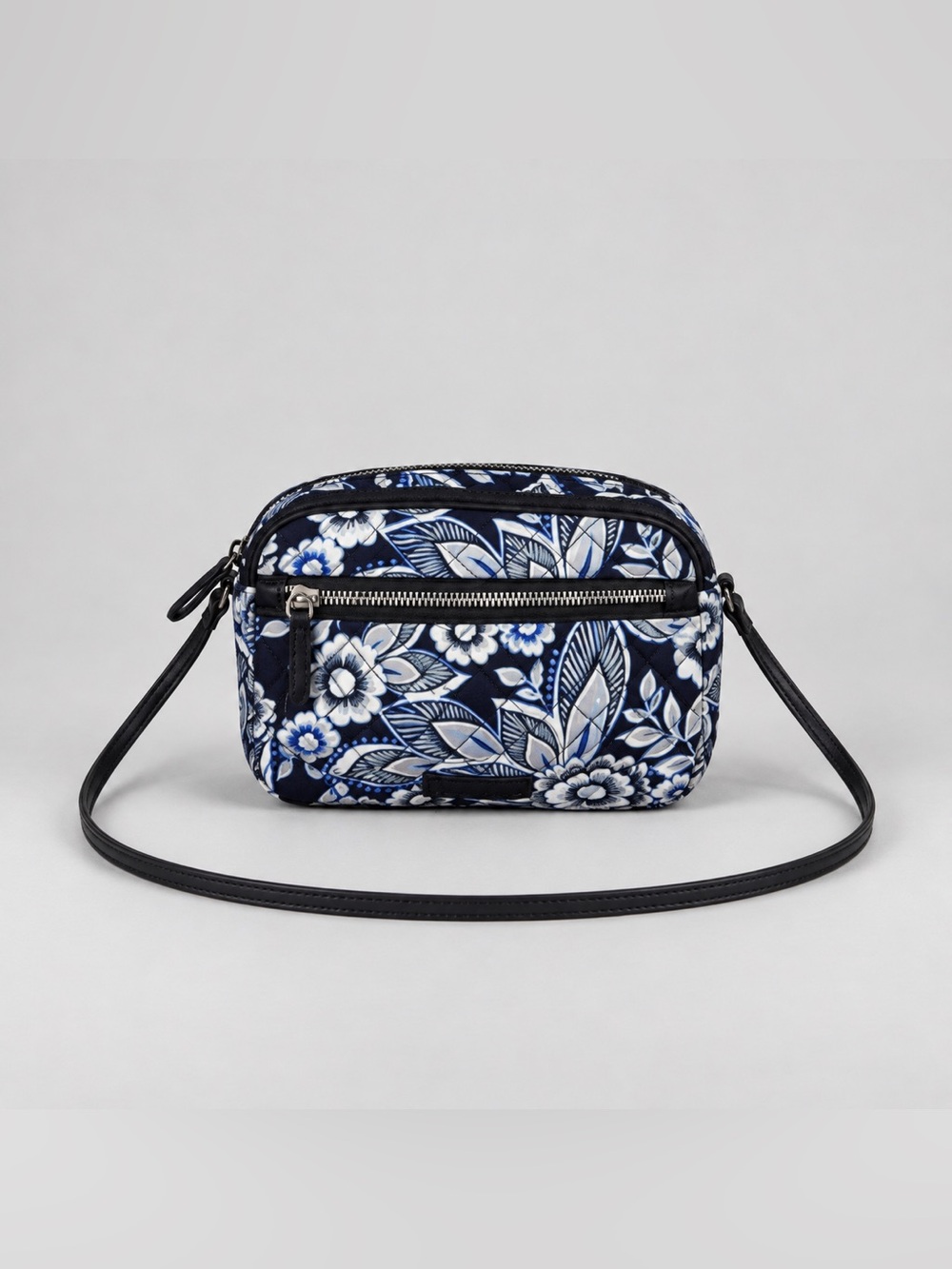 Vera Bradley Snow Lotus Iconic Little CrossbodyQuilted Bag RFID Bohemian